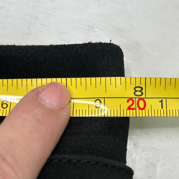 New Free People Felicity Foldover Suede Pull On Boot Black Women's 9.5 NWB - Picture 9 of 11